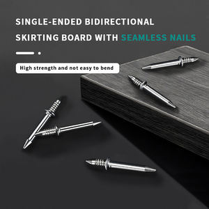 Clous sans couture à double tête avec filetage de plinthe Fixateur antirouille pour le bois, le métal et les clous non marquants - Product Image 4