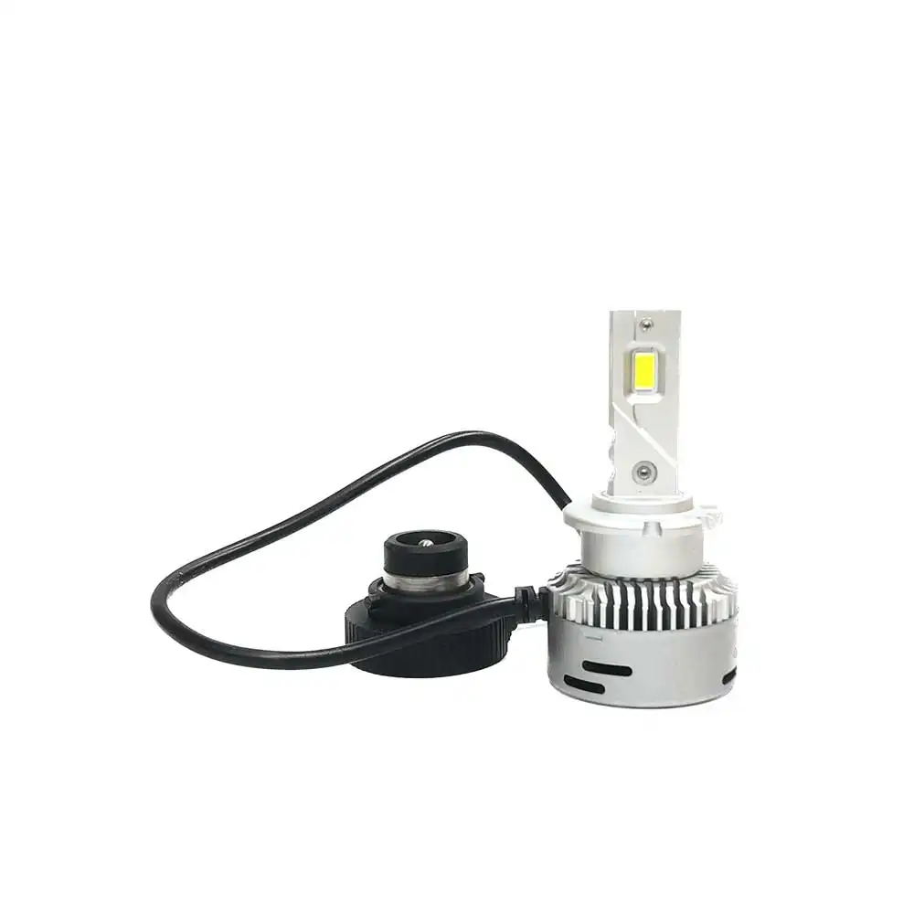 Lampu depan LED bohlam HID Ballast ke LED kecerahan putih Chip 6000K Plug and Play lampu depan otomatis LED Aksesori Mobil D1