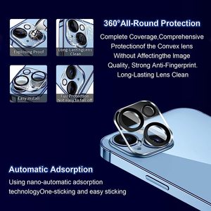 Protection d'objectif d'appareil photo pour iPhone 15 <span class=keywords><strong>Pro</strong></span> Max 6,7 pouces, verre trempé 9H avec film protecteur noir circulaire pour écran d'iPhone 14 <span class=keywords><strong>Pro</strong></span> - Product Image 6