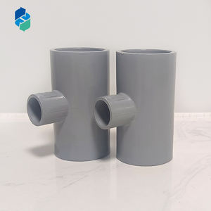 Pipa dan Fitting CPVC Abu-abu Industri Tahan Bahan Kimia, Fitting Pipa Tee Reducer CPVC DN20-400mm - Product Image 5