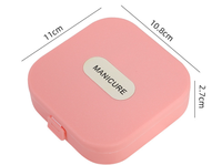 Kit de manucure 5-8 pièces très vendu avec étui portable, coupe-ongles, repousse-cuticules et cure-oreilles pour la maison et les voyages