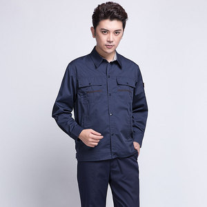 Ensemble <span class=keywords><strong>de</strong></span> vêtements <span class=keywords><strong>de</strong></span> travail en coton à manches longues pour le printemps/l'automne, uniformes d'usine unisexes, vêtements <span class=keywords><strong>de</strong></span> protection du travail, vêtements <span class=keywords><strong>de</strong></span> construction routière - Product Image 2