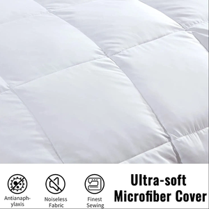 Mới Đến 100% Polyester Sợi Nhỏ Chăn Với Giá Rẻ Giá Tùy Chỉnh Kích Thước Trắng Bông <span class=keywords><strong>Comforter</strong></span> Cho Khách Sạn Nhà - Product Image 2