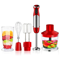 Mixeur plongeant électrique 1400W avec vitesse variable, contrôle de vitesse réglable, fonctions de mélange et de hachage pour un usage domestique