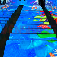 Al Aire Libre P3.9 3,9 Treadable piso pantalla escenario Led Panel piso Led azulejo interactivo Led pista de baile para juegos de niños