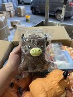 Jouets sensoriels en forme de vache des Highlands géante de dessin animé, jouets anti-stress en forme d'animaux, jouets anti-stress pour adultes