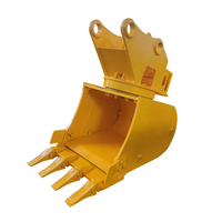 Aksesoris Excavator 1 Ton hingga 80 Ton, Hydraulic 360 Rotating Tilting Bucket, Rotary Digging Bucket