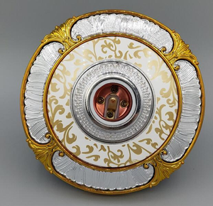 Plaque de lampe ronde légère Hslelectrical en forme de <span class=keywords><strong>lotus</strong></span>, en PP, pour usage intérieur, double usage, avec douille de lampe et garantie de 10 ans - Product Image 4