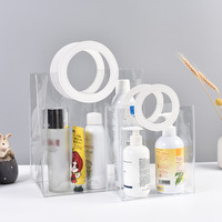 Vente en gros PVC fourre-tout étanche Transparent épaule gelée sac à provisions personnalisé PVC