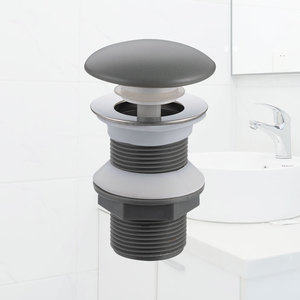 <span class=keywords><strong>Bouchon</strong></span> de vidange de <span class=keywords><strong>lavabo</strong></span> moderne de haute qualité en <span class=keywords><strong>plastique</strong></span> gris anthracite pour accessoires de salle de bain - Product Image 2