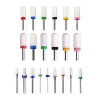 Cortador de manicura y pedicura personalizado, piezas de accesorios para fresadora eléctrica, brocas de cerámica para uñas de 3/32"