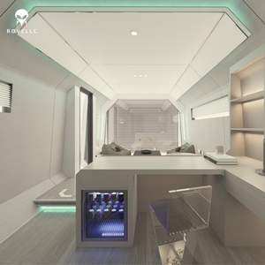Maisons en capsule spatiale en acier personnalisables avec un design moderne, énergie solaire, caractéristiques écologiques pour les hôtels, les bureaux, les appartements, les halls - Product Image 5