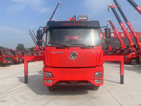 Nouveau camion Dongfeng, capacité de charge de 25 tonnes, empattement de 5900+1350, boîte de chargement de 8500, grue, moteur de 270 CV, transmission 6x4, rayon de braquage court