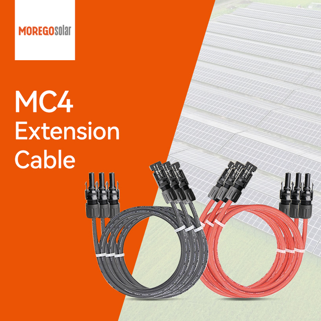 Moregosolar Solar Panel Extension Cable S4mm 6mm2 10mm2 Extension Copper Wire With MC4 PV Connector
