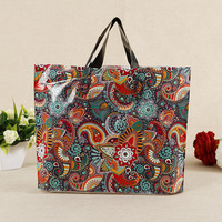 Sacs de shopping en PP de luxe pour la vente au détail, logo personnalisé, impression plastique pour vêtements, cadeau personnalisé, réutilisable, pliable, recyclable, Flexiloop