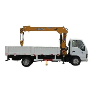Araç mini vinç kaldırma bomlu vinç kamyon için güvenilir tedarikçi Isuzu 3 ton mini vinç
