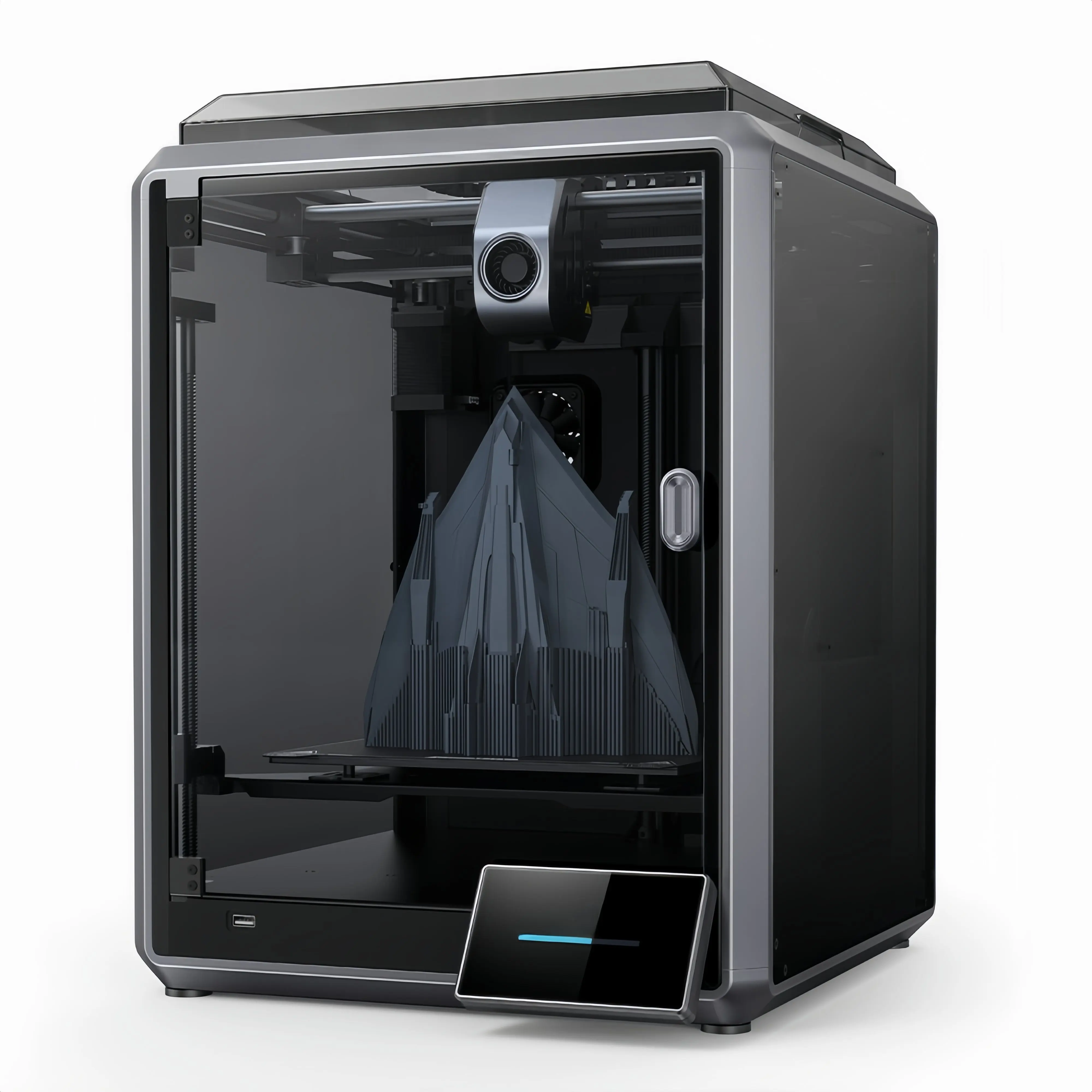Nouveauté K1 Imprimante 3D industrielle FDM de bureau à grand noyau intégré à nivellement automatique avec vitesse rapide 600 mm/s