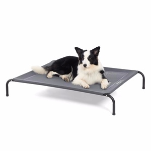 Yüksek kaliteli su geçirmez örgü kapalı ve açık katlanabilir yükseltilmiş köpek yatağı kedi için nefes özelliği ve seyahat - Product Image 1