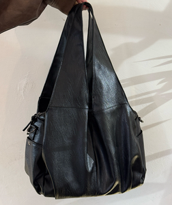 Sac à main hobo vintage en cuir PU, sac fourre-tout souple à bandoulière avec fermeture éclair pour les voyages quotidiens - Product Image 3