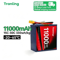 330wh/kg Teknologi Baru Ringan 11000mah 10000mah 4S/6S/8S 30C Baterai Lipo Daya Tinggi Kualitas Tinggi untuk Drone FPV RC