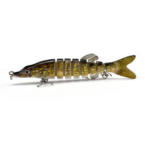 Nouvelles leurres de pêche, appâts durs articulés en 8 segments, leurres pour brochet, muskie, walleye, swimbait, wobblers réalistes, matériel de pêche pour brochet - Product Image 3
