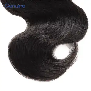 Ucuz doğal siyah uzun saç vücut dalga 100% ham brezilyalı hint işlenmemiş insan saçı uzatma örme saç demetleri