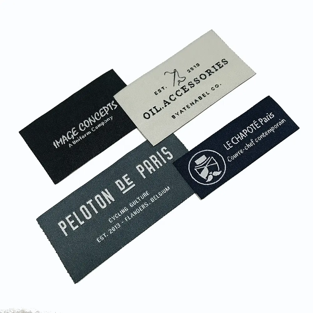 Accessori per l'abbigliamento con logo del marchio personalizzato