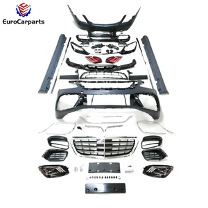 Classe <span class=keywords><strong>S</strong></span> <span class=keywords><strong>W222</strong></span> da vecchio a nuovo Kit carrozzeria stile S63 TI con luci 2014 ~ 2018Y paraurti anteriore paraurti posteriore diffusore di scarico punta griglia - Product Image 4