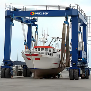 NUCLEON grue mobile robuste pour bateau/yacht 40-200 tonnes grue à portique de levage de voyage marin télécommande au sol haute - Product Image 4