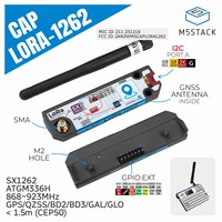 Module de communication officiel M5Stack Cap LoRa1262 LoRa+GPS Beidou GNSS compatible avec Meshtastic