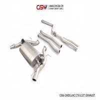 Tubos de Escape Catback con Válvula de Sonido Perfecto y Material Premium para Cadillac CT4 2.0T MY 2019 al Presente