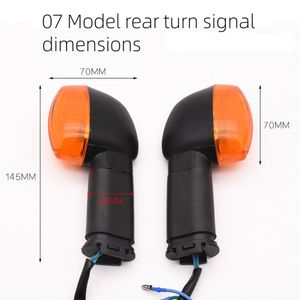 Clignotant de <span class=keywords><strong>moto</strong></span> pour Yamaha JYM125-2/YBR125 (nouveau/ancien) Jianshe T125 Scooter - Universal Fit DOT Certified Waterproof - Product Image 6