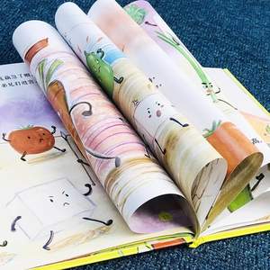 Libro ilustrado para niños <span class=keywords><strong>de</strong></span> verduras verdes del jardín - Nivel <span class=keywords><strong>de</strong></span> escuela <span class=keywords><strong>primaria</strong></span>, tapa dura rígida, <span class=keywords><strong>lectura</strong></span> sin barreras, hecho en China - Product Image 4