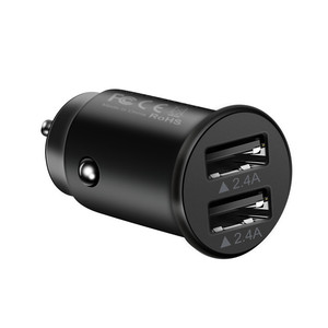 Mini Cargador de Coche de 4.8A con Dos Puertos USB, Adaptador de Encendedor de Cigarrillos, Carga Rápida, Entrada de 12-24V, Salida de 5V - Product Image 2