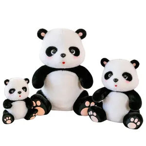 Sevimli bebek büyük dev Panda ayı peluş doldurulmuş hayvan bebek hayvanlar oyuncak yastık karikatür Kawaii Plushies bebekler kızlar Lover hediyeler