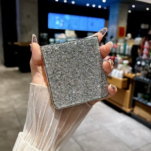 Sang Trọng Lấp Lánh Chrome <span class=keywords><strong>Bumper</strong></span> Đầy Đủ Tinh Thể Kim Cương Chống Sốc Bìa Shell Đối Với Samsung Z Lật <span class=keywords><strong>7</strong></span> 6 5 4 3 Điện Thoại Di Động Trường Hợp - Product Image 5