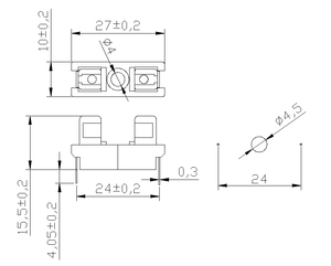 Ul & CE chứng nhận H3-69 chống cháy Bakelite cầu chì chủ 5x20 mét thủy tinh gốm cầu chì cho các thiết bị điện tử PCB núi - Product Image 6