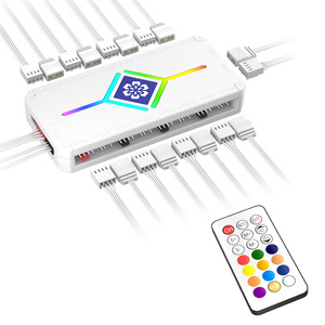 Hifrost ขา5V3 PWM God SYNC 4Pin ตัวควบคุม Arc รีโมทคอนโทรลไร้สาย <span class=keywords><strong>RGB</strong></span> สำหรับพัดลมตั้งโต๊ะคอมพิวเตอร์ - Product Image 6