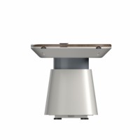 Mesa de centro con base metálica deslizante inteligente para sala de estar moderna, mesa de centro ajustable con control remoto