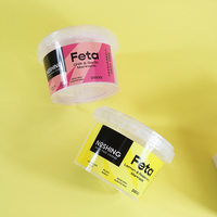 Pot à glace en PP transparent de qualité alimentaire avec couvercle transparent, logo imprimé personnalisé, conteneur de stockage jetable en plastique pour yaourt et pouding
