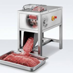 Trancheuse horizontale automatique pour viande fraîche en acier inoxydable avec cadre à quatre pieds et support transversal pour bœuf rôti, <span class=keywords><strong>pastrami</strong></span> et volaille - Product Image 3