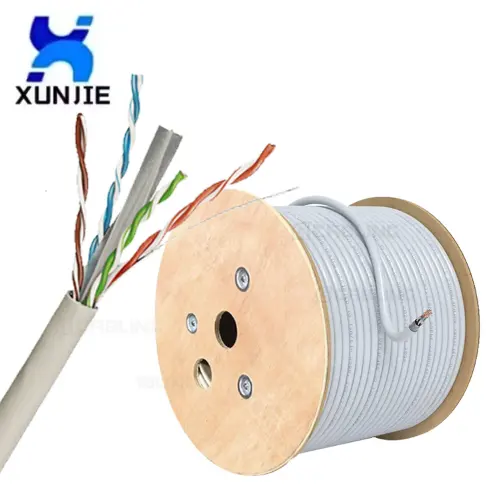 Vente d'usine haute qualité 1000FT 305 mètres câble réseau UTP cat6a cat6 cat6e câble lan pour internet ethernet