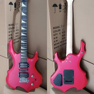 Guitare électrique bon marché personnalisée de haute qualité, kit de guitare électrique à 6 cordes, <span class=keywords><strong>basse</strong></span> fabriquée en Chine - Product Image 5