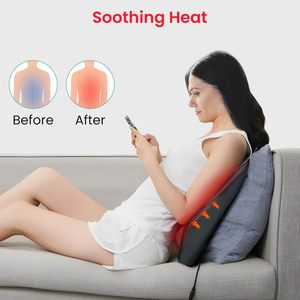 Massaggiatore <span class=keywords><strong>Shiatsu</strong></span> 3D Snailax con Funzione Riscaldante per Alleviare il Dolore a Schiena/Collo/Spalle/Gambe, Cuscino con Funzione Musicale 30W, Regalo Perfetto - Product Image 4