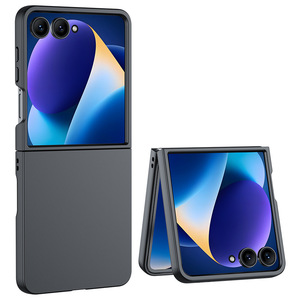 Funda para Samsung <span class=keywords><strong>Galaxy</strong></span> <span class=keywords><strong>Z</strong></span> <span class=keywords><strong>Flip</strong></span> 7/<span class=keywords><strong>Z</strong></span> <span class=keywords><strong>Flip</strong></span> 6, funda fina dura mate de policarbonato a prueba de golpes, funda de teléfono con sensación de piel para Flip6/Flip7 FE - Product Image 1