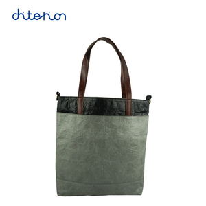 Tyvek bolso bandolera bolsa de compras con <span class=keywords><strong>grandes</strong></span> bolsillos y correa de algodón para los hombres y las mujeres - Product Image 1