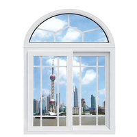 Ventanas de Media Luna con Arco Superior de Aluminio y Ventana Fija en la Parte Superior