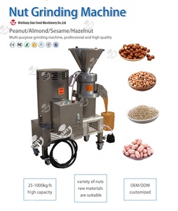 Edelstahl Mandel-Cashew-Nuss-Mühle Erdnussbutter-Herstellungsmaschine Kolloidmühle Sesam-Tahini-Kakaobohnen-Paste Mahlwerk - Product Image 3