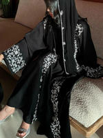 Abaya Ouverte Perle de Luxe, Dorée et Embellie, Style Français, pour Femme Musulmane, Robe de Dubaï 2026 en Gros