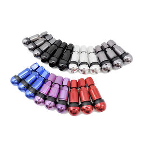 Vanne de pneu à serrage en métal, Tubeless TPMS rouge et <span class=keywords><strong>bleu</strong></span>, 525 - Product Image 5